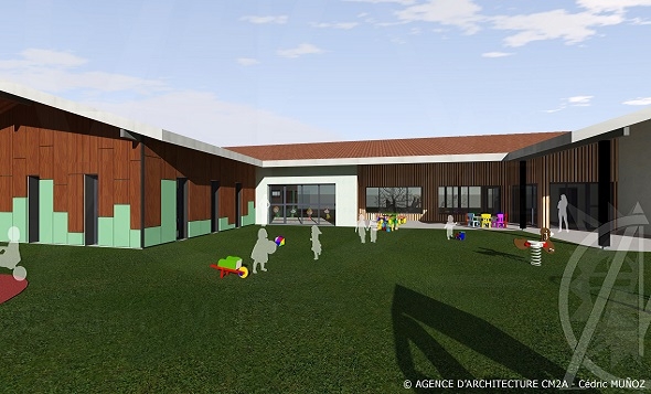 Projet du futur multi-accueil petite enfance à Montgailhard